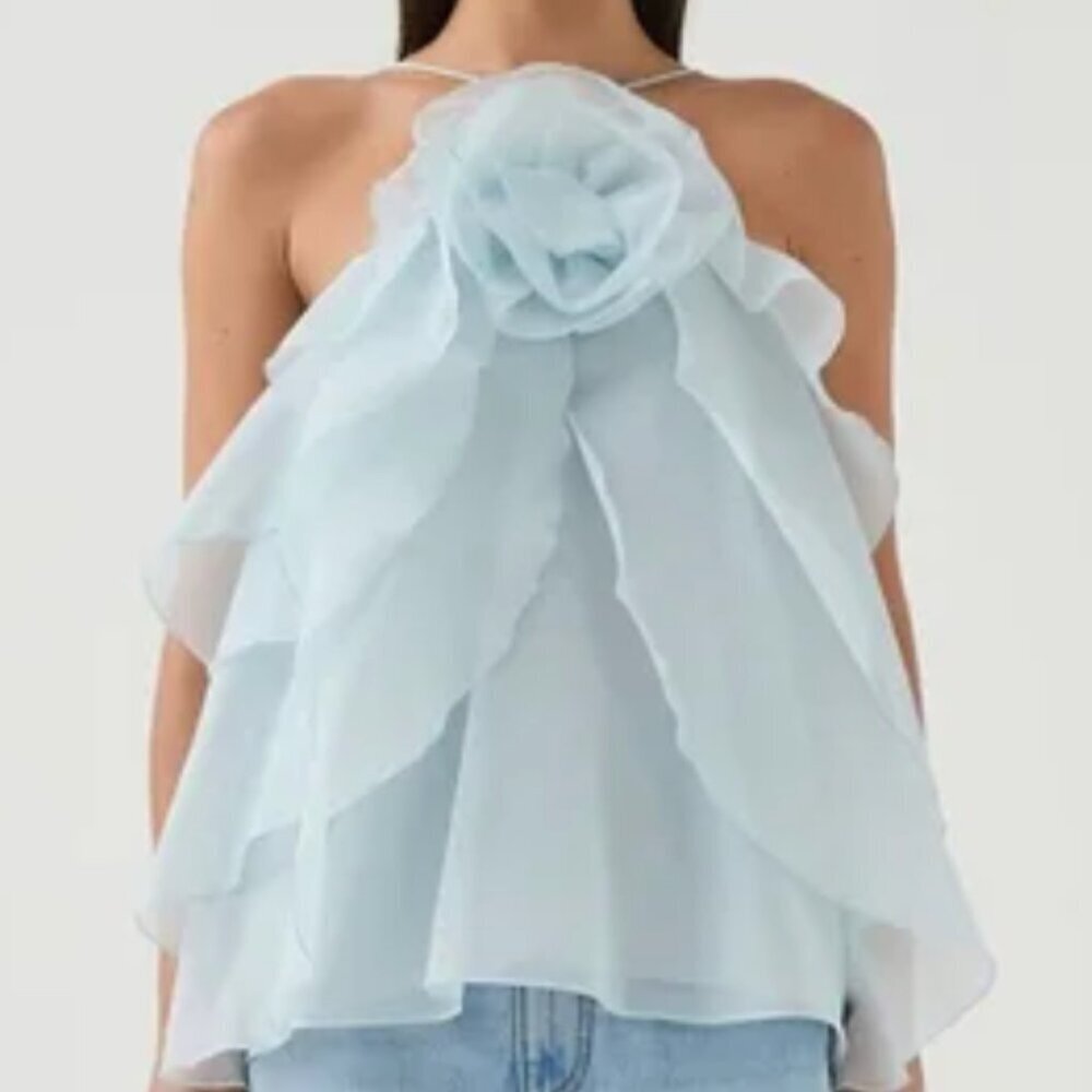 Aje Light Blue Layered Tank Top